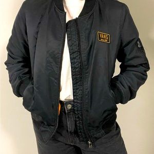 Vans Black and Gold Bomber Jacket